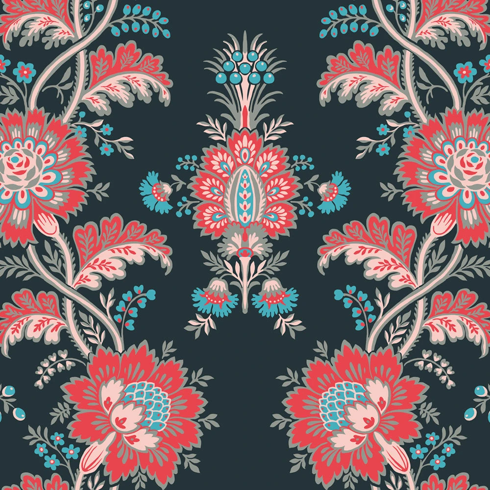 Floret | Peel & Stick Wallpaper(Floret peel stick wallpaper d psad384) Floret | Peel & Stick Wallpaper(Floret Peel Stick Wallpaper D Psad384) -Astek | Home Sales PSAD384 3 floret VERDANT