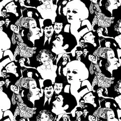 Silver Screen Stars | Peel & Stick Wallpaper(Silver Screen Stars Peel Stick Wallpaper D Psav152)