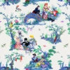 Flowerboy Toile Wallpaper | Peel & Stick Wallpaper(Flowerboy Toile Wallpaper Peel Stick Wallpaper D Pssk100) -Astek | Home Sales PSSK100 1 flowerboy toile OG