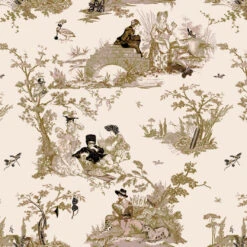 Flowerboy Toile Wallpaper | Peel & Stick Wallpaper(Flowerboy Toile Wallpaper Peel Stick Wallpaper D Pssk100) -Astek | Home Sales PSSK100 5 flowerboy toile PEACHFUZZ