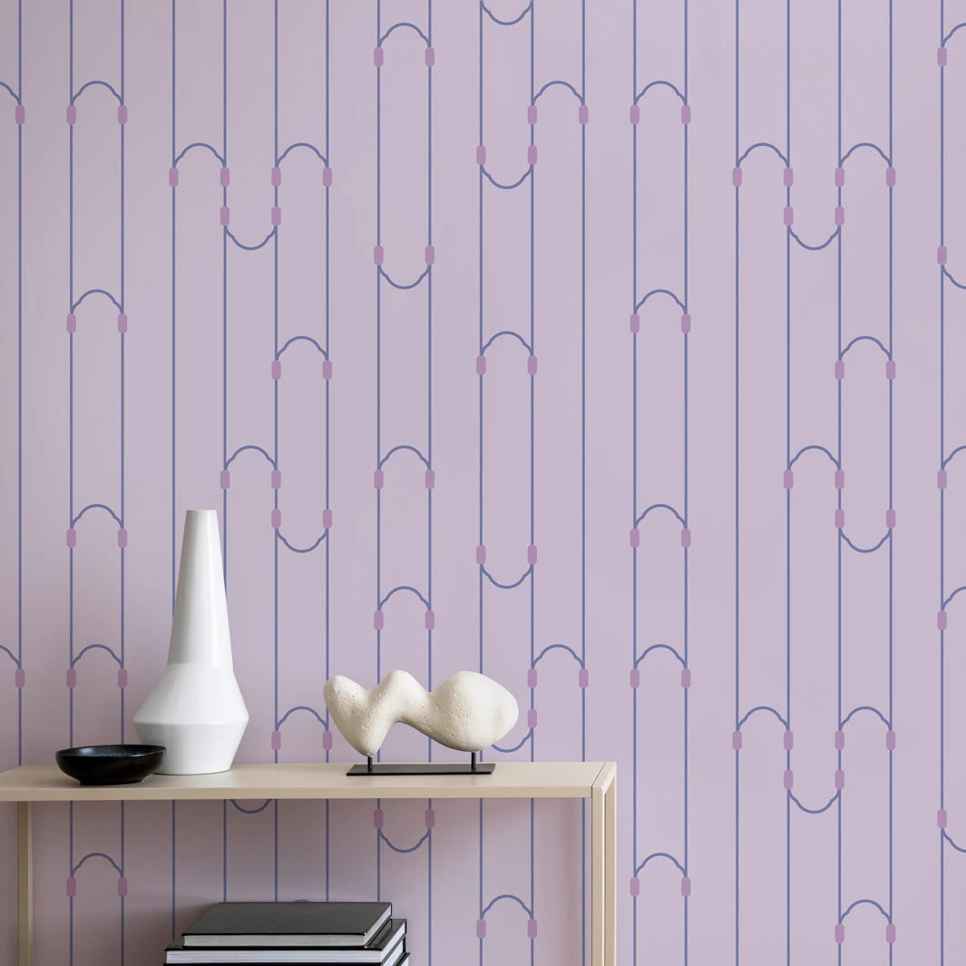 Curve | Peel & Stick Wallpaper(Curve peel stick wallpaper d pstb103 2 ah) Curve | Peel & Stick Wallpaper(Curve Peel Stick Wallpaper D Pstb103 2 Ah) -Astek | Home Sales PSTB103 2 AH curve VIOLET install